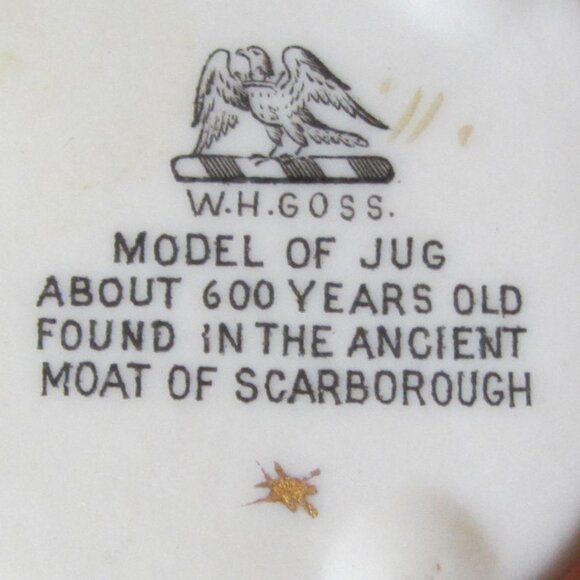 W.H. Goss crested heraldry china vintage Plymouth (GC077 Grace) - Picture 8 of 8